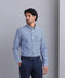 chemise bleu rayé avec poche